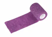 Show Tech Self-Cling Bandage Purple Glitter 4.5m x 7.5cm Dog Pet Grooming