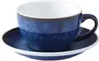 Tea Cup and Saucer Set 300 ML, Latte & Cappuccino Cup, Coffee Cups Ceramic Mu...