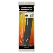 Powerforce Cable Tie Black 250mm x 4.8mm Pack of 100 POWCT2504BK/100