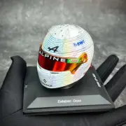Spark 1/5 Helmet replica Alpine BWT F1 Team 2023 GP British Esteban Ocon 5HF118