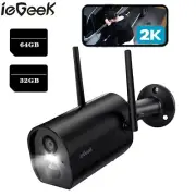 ieGeek Security Camera 2K HD Outdoor Two-way Audio Night Vision Cloud Storage