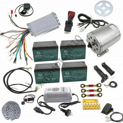 48V 1800w Brushless Motor kit Controller Battery for DIY Go kart ATV Electric