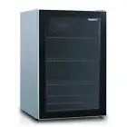 Husky 130L Indoor Bar Fridge With Anti-Condensation Glass Door (HUS130HDSIL)