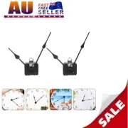 2x Silent DIY Quartz Movement Wall Clock Motor Mechanism Long Spindle Repair Kit