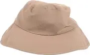 [GOOHOCHY] Sun Visor for Women Bucket Hat Wide Brim Beach Cap for Summer Sunshade Hat Fashionable Khaki