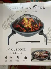 Caribbean Joe 17" Outdoor Fire Pit - New in Box