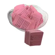 Pink Price Garment Clothes Tags Inventory Junk Journal Ephemera Lot 50 mq