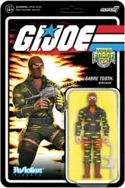 Super7 - G.I. Joe - ReAction Figures Wv8 - Sabre Tooth [New Toy] Action Figure