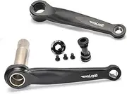 Bike Crankset, Road Bike Crank Arm Set GXP Hollow Integrated Left Right Crank 170mm Aluminum Alloy Bicycle Crankset with BB