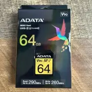 64GB AData Premier ONE SDXC UHS-II U3 290MB/s Class 10 Memory Card