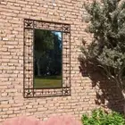 vidaXL Garden Wall Mirror Rectangular 50x80 cm Black