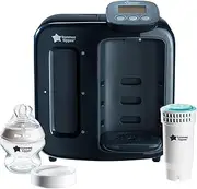 Tommee Tippee Perfect Prep Day & Night the Baby Bottle Maker Machine with Digital Display and Adjustable Volume, Black