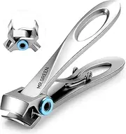 MR.GREEN Nail Scissors with Wide Jaw Sharp Nail Scissors Stainless Steel Nail Scissors Manicure and Pedicure Tool for Men and Women (Blue)