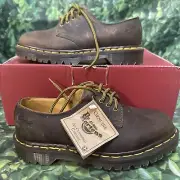 Dr. Martens Air Wair, Women’s US Size 5 Brown Leather Oxfords, NIB, NOS, SOW