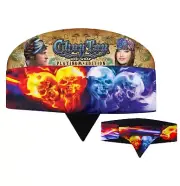 Chop Top Platinum: Skulls in Flames Doo Rag Bandanna Head Wrap Capsmith New
