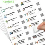 HARRIETT英語口語貼紙,啟迪標籤貼紙英語單詞句子貼紙,生活場景貼紙早期教育粘性文具