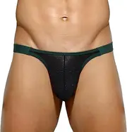 [Casey Kevin] Men's Sexy Thong Bulge Pouch Underwear Breathable Mesh G-Strings Tagless Bikini CK2104 1pcs