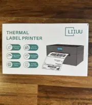 Thermal Printer 4x6 Bluetooth Shipping Label Printer Liiuu New Gray
