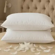 down Feather Standard Pillows Set of 2 Pack, Luxury Hotel Collection Goose Bed P
