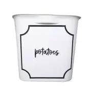LARGE PANTRY LABELS | Bordered Vinyl Labels for Storage boxes - Custom Label