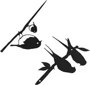 Levemolo Metal Birds Branch Lovebirds Pendant Wall Art 2pcs Garden Statue Stake Yard Patio Decorative