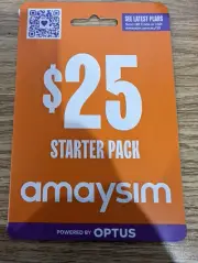 AUSTRALIAN AMAYSIM $25 PREPAID MULTI FIT SIM CARD PACK 3G 4G STANDARD NANO MICRO