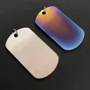 Pure Titanium Pendant Label Anti Allergy Personal Decoration Key Chain Decor