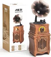 Vintage Retro Radio Bluetooth Speaker, AM/FM/SW Small Radio 5W Large Speaker and