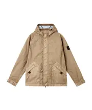 Stone Island Compass Patch Hooded Jacket XL,L biscuit color