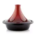 Beautiful Le Creuset Cerise Red Enameled Cast-Iron 2.5 Quart Moroccan Tagine