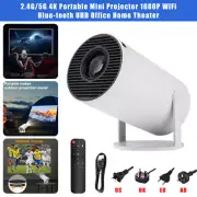 4K Portable Mini Projector 10000 Lumen LED 1080P WiFi Bluetooth UHD Home Theater