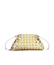 Bottega Veneta Mini Pouch Bag One size Silver-Gold