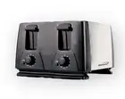 Brentwood 4-Slice Toaster Stainless Steel TS-284, Black