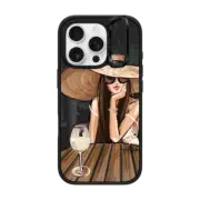 iPhone 16 Pro Impact Ring Stand Case MagSafe Compatible White Wine Dreamer
