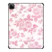 iPad Pro 12.9-inch (5th/6th gen) iPad Impact Case Boho vintage country chic white pink roses floral