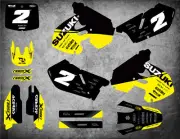 Custom Graphics Full Kit to Fit Suzuki RM 125 1999 2000 BASE STYLE decal kit