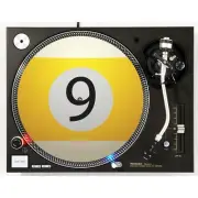 DJ 9 Ball #1 Old Skool Slipmat Turntable 12" LP Record Player DJ Audiophile