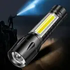 Outdoor LED Torch USB Rechargeable Flashlight Police Tactical Camping Lamp Mini