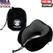 Memory Foam U-Shaped Travel Pillow 360° Neck Support Head Rest for Car & Plane