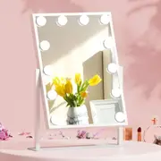 30x41cm Embellir Makeup Mirror Hollywood Vanity with LED Light Rotation Tabletop