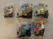2018 NIB Sealed Peter Rabbit The Movie McDonald's Set of 5 toys # 1, 2, 3, 5 &6