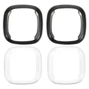4 Pcs Electroplating Protective Cover Screen Protector Watch Bumper Case