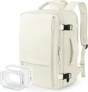 [FALARK] INC Large Travel Backpack For Women, 40L Carry On Backpack Airline Approved, 17 Inch Waterproof Travel Backpack