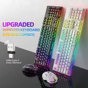 ATTACK SHARK T3 RGB Wireless Gaming Keyboard Mouse Combo,Rechargeable Mechanical