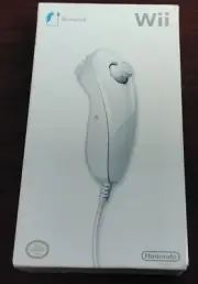 White Nintendo Wii Nunchuk OEM (Sealed In Box)