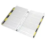 Ruedamann Aluminum Wheelchair Ramp,2 FT Folding Threshold Ramps for Doorways,...