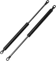 X AUTOHAUX 350mm/13.78" Gas Struts 100N Gas Springs Black Carbon Steel 2 Pcs RV Car Toolbox Lid Storage Box Cover Cabinet Door Cover