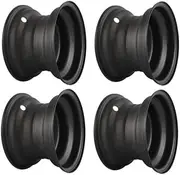 YC Yier 4pcs Black ATV Wheel Tire Rim 6 Inch Rim 3-hole 78mm Spacing for 145/70-6 Wheel Rim Tire 70cc 90cc 110cc 125cc ATV Quad Go Kart Buggy 4 Wheelers Mini Bike Taotao Coolster Kazuma
