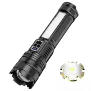 100000LM Super Powerful Flashlight Cob Side Lights Rechargeable Zoom Torch Light