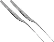 SHOWERORO 2pcs Kitchen Tweezers Precision Food Tongs for Molecular Gastronomy for Plating and Decorating Dishes Home and Professional Kitchens